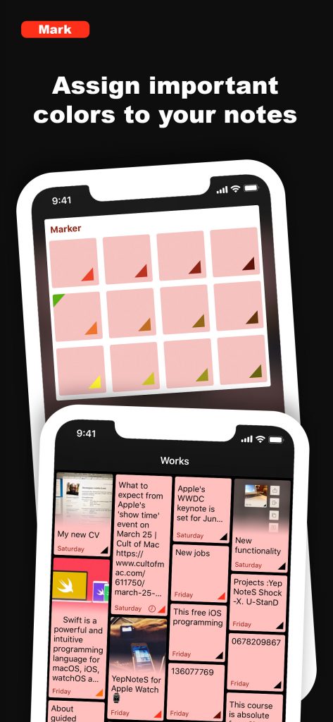YepNoteS iPhone note application iOS 