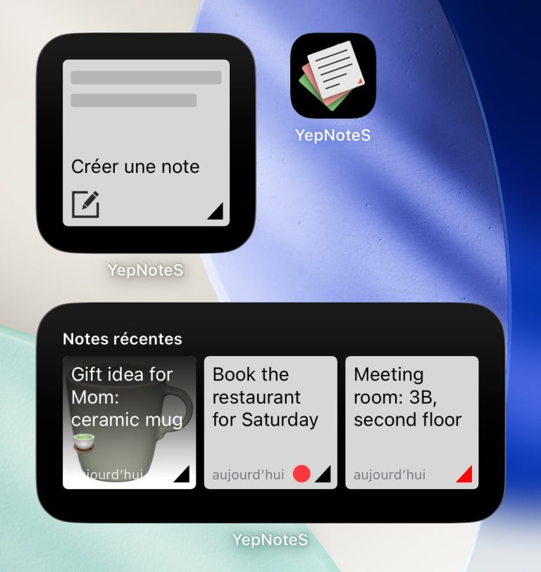 Comment afficher ses notes dans un widget sur iPhone