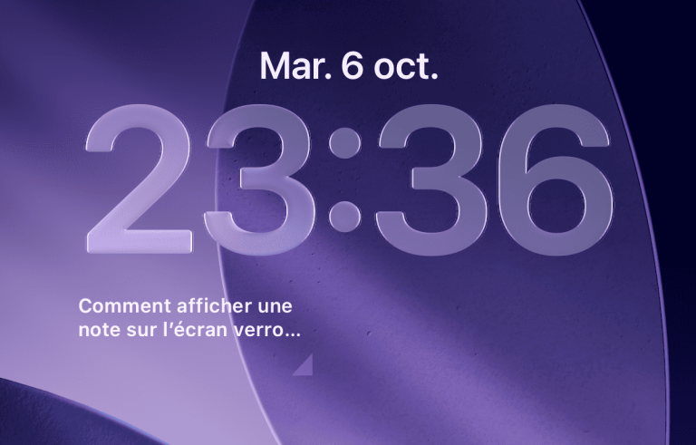Comment afficher une note sur l’écran verrouillé de son iPhone